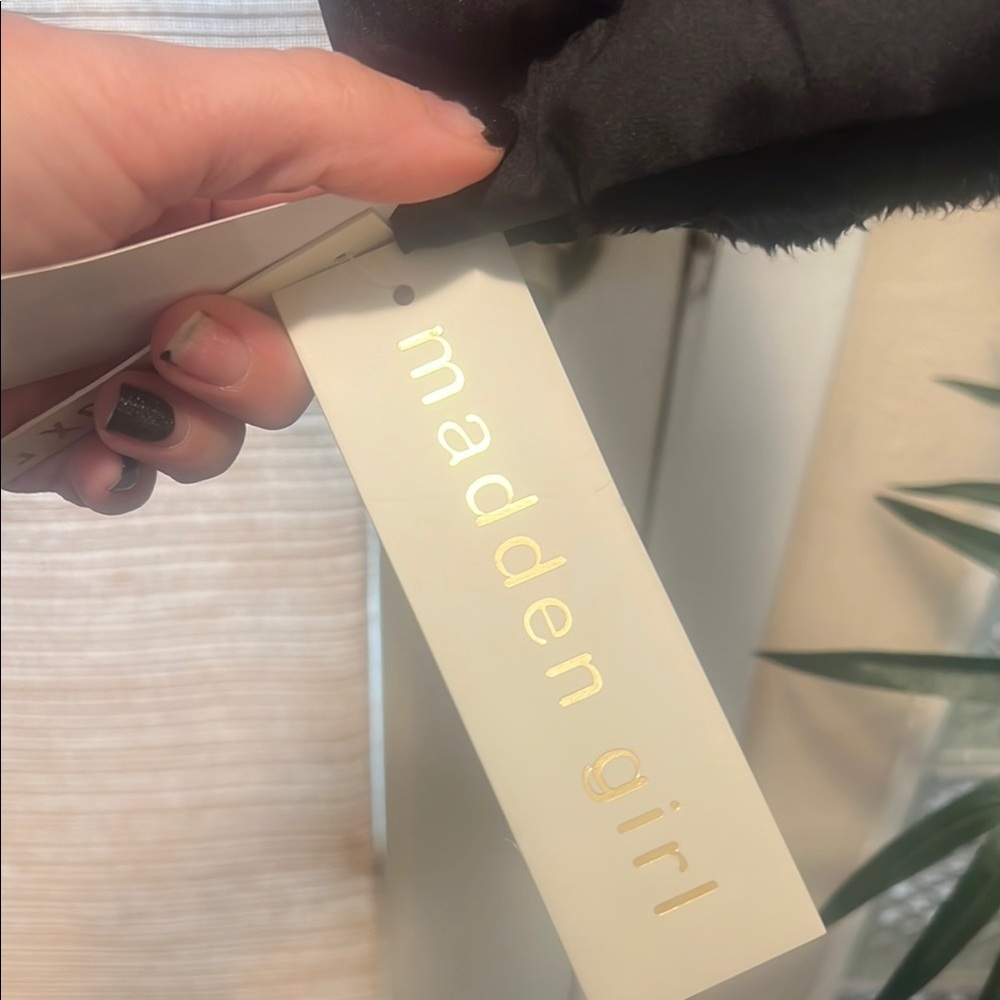 Madden Girl Puffer Jacket with Faux Fur Hood - Picture 6 of 10